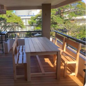 Mesa de Exterior con Bancos