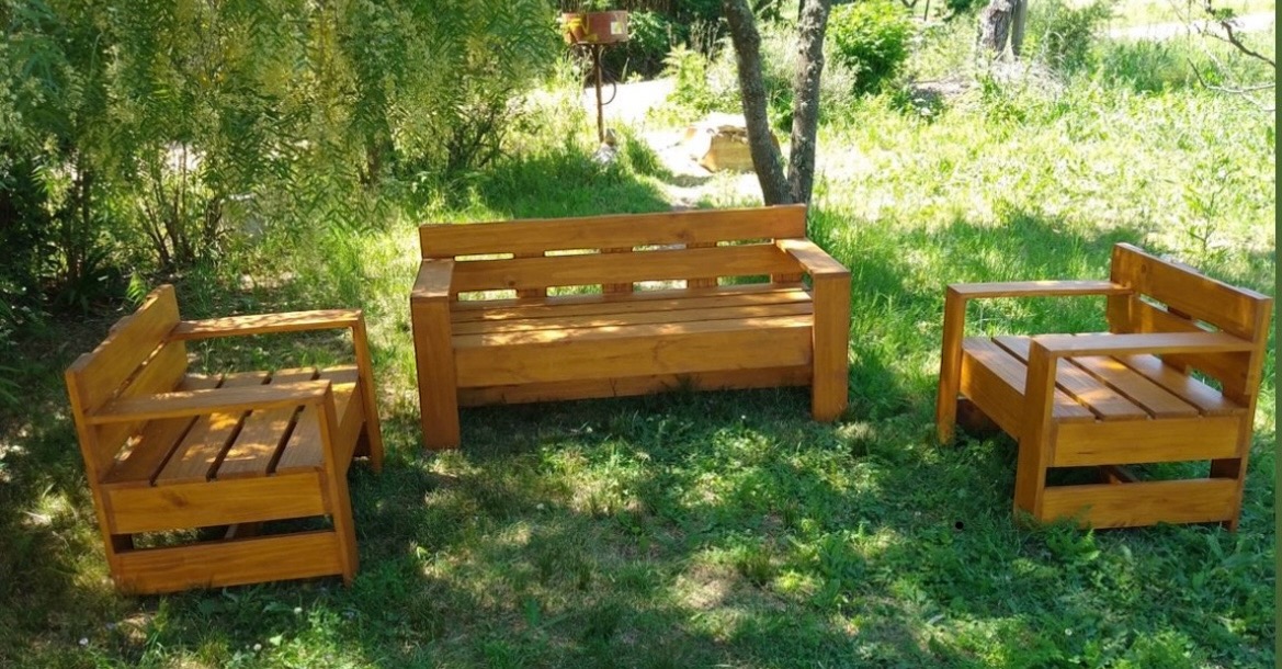 Juego de sillones para exterior